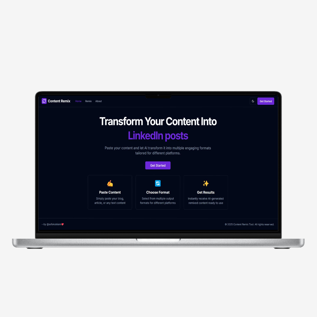 Content Remix Tool